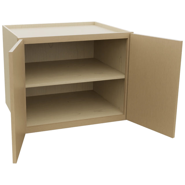Fabuwood Luna Natural Oak W302424 Wall Deep Cabinet, Open View