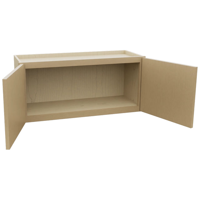 Fabuwood Luna Natural Oak W3315 Wall Standard Cabinet, Open View