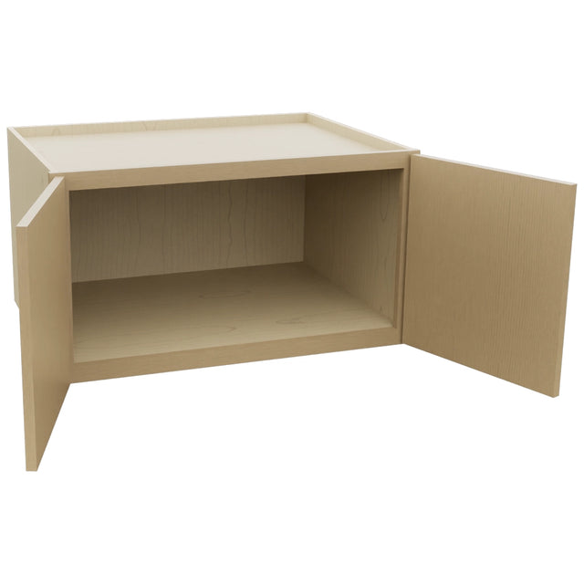 Fabuwood Luna Natural Oak W331824 Wall Deep Cabinet, Open View