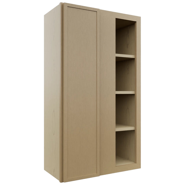Fabuwood Luna Natural Oak WBC2442 Wall Corner Blind Cabinet, Front View