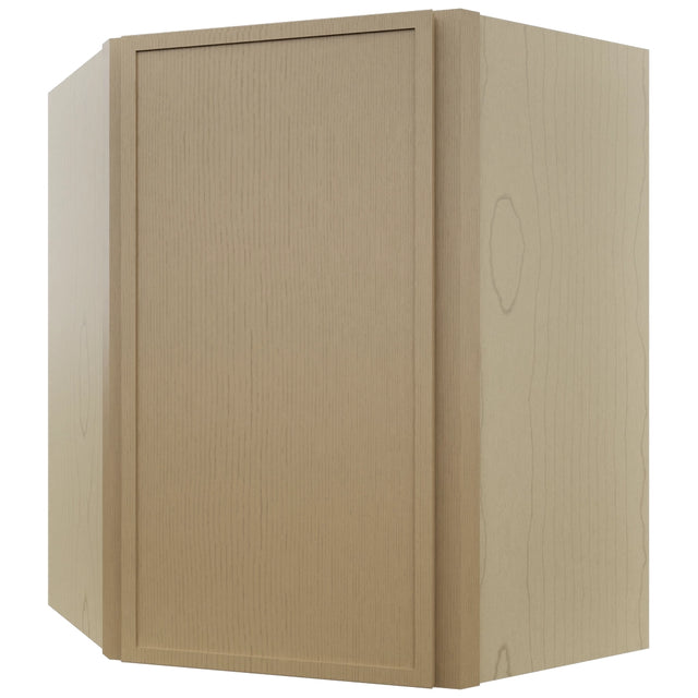 Fabuwood Luna Natural Oak WDC2430 Wall Corner Diagonal Cabinet, Front View