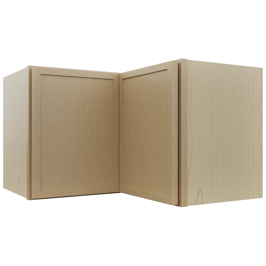 Fabuwood Luna Natural Oak WPC2415 Wall Corner Pie Cabinet, Front View