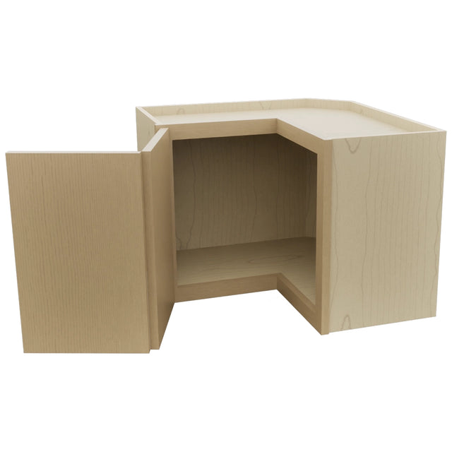 Fabuwood Luna Natural Oak WPC2418 Wall Corner Pie Cabinet, Open View