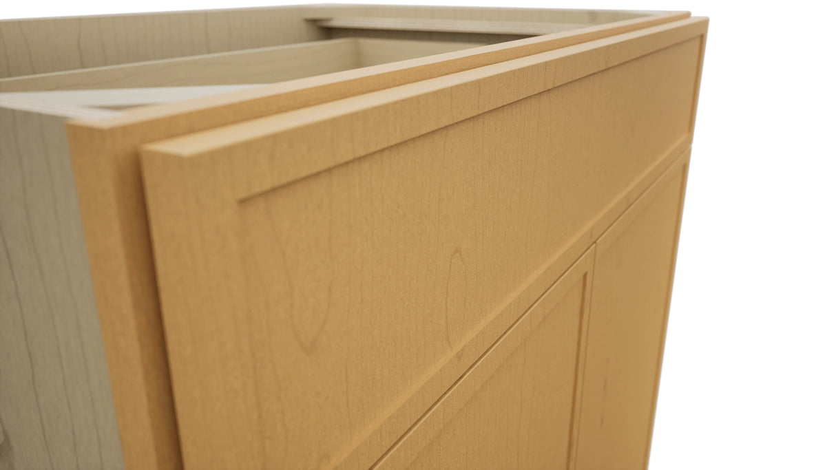 Fabuwood Luna Timber B36SDF Base Standard Cabinet, Detail View