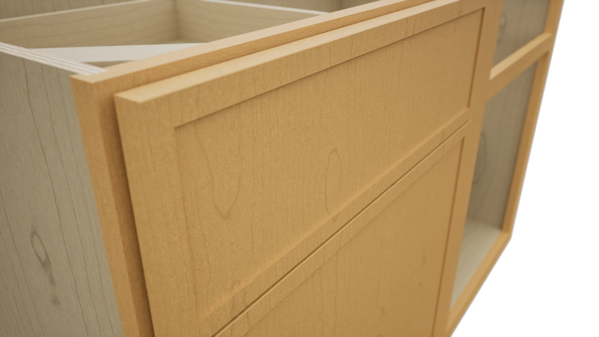 Fabuwood Luna Timber BLB48/51 Base Corner Blind Cabinet, Detail View
