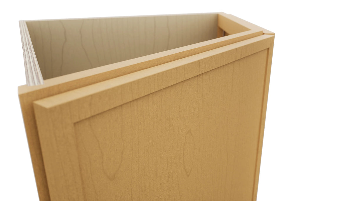 Fabuwood Luna Timber BRA24 Base Return Angle Cabinet, Detail View