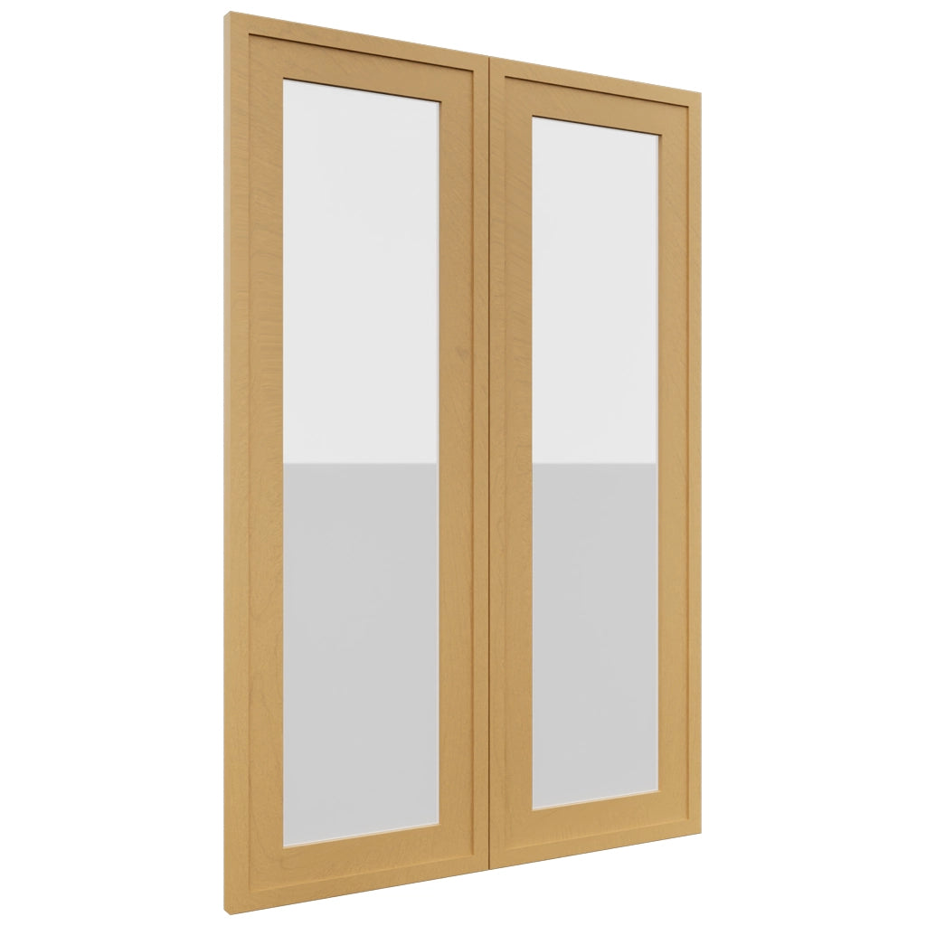 Fabuwood Luna Timber DS GDW2436 Wall Glass Door, Front View