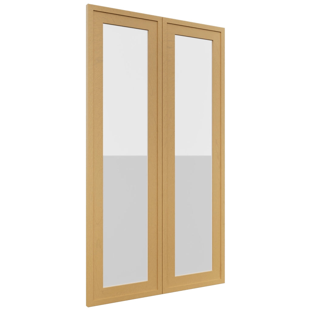 Fabuwood Luna Timber DS GDW2442 Wall Glass Door, Front View