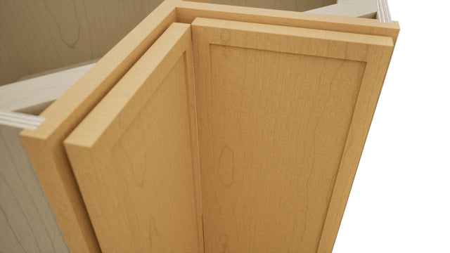 Fabuwood Luna Timber ERB33 Base Corner Easy Reach Cabinet, Detail View