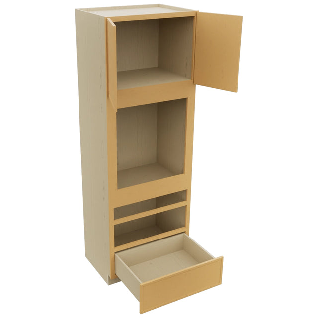 Fabuwood Luna Timber OC3396D Tall Oven Cabinet Double, Open View
