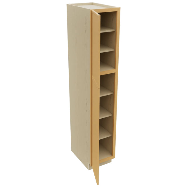 Fabuwood Luna Timber TP152484 Tall Pantry Cabinet, Open View