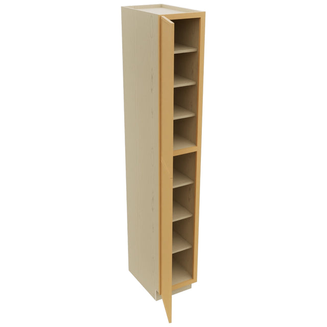 Fabuwood Luna Timber TP152496 Tall Pantry Cabinet, Open View
