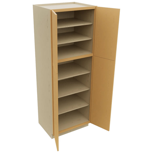 Fabuwood Luna Timber TP302484 Tall Pantry Cabinet, Open View