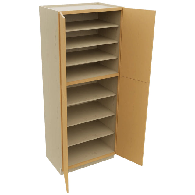 Fabuwood Luna Timber TP362490 Tall Pantry Cabinet, Open View