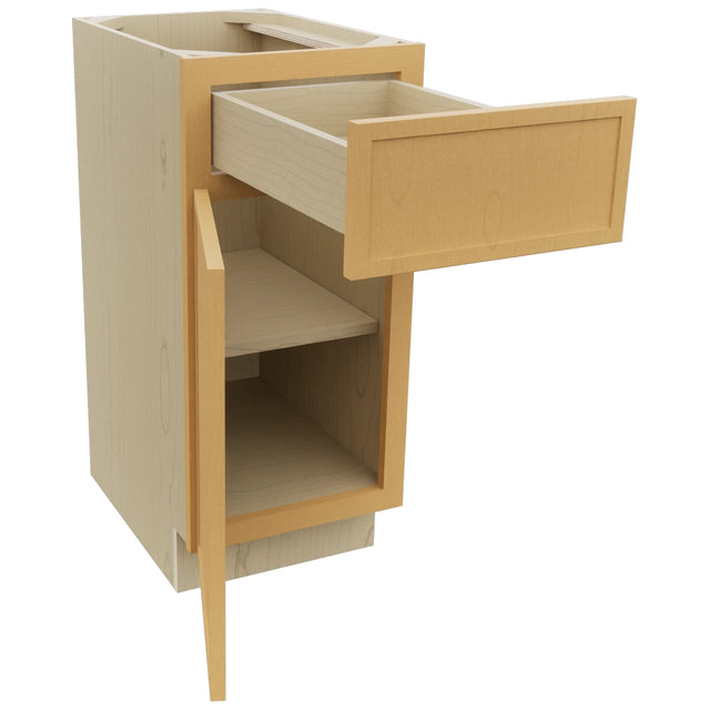 Fabuwood Luna Timber VB15-34 Vanity Base Standard Cabinet, Open View