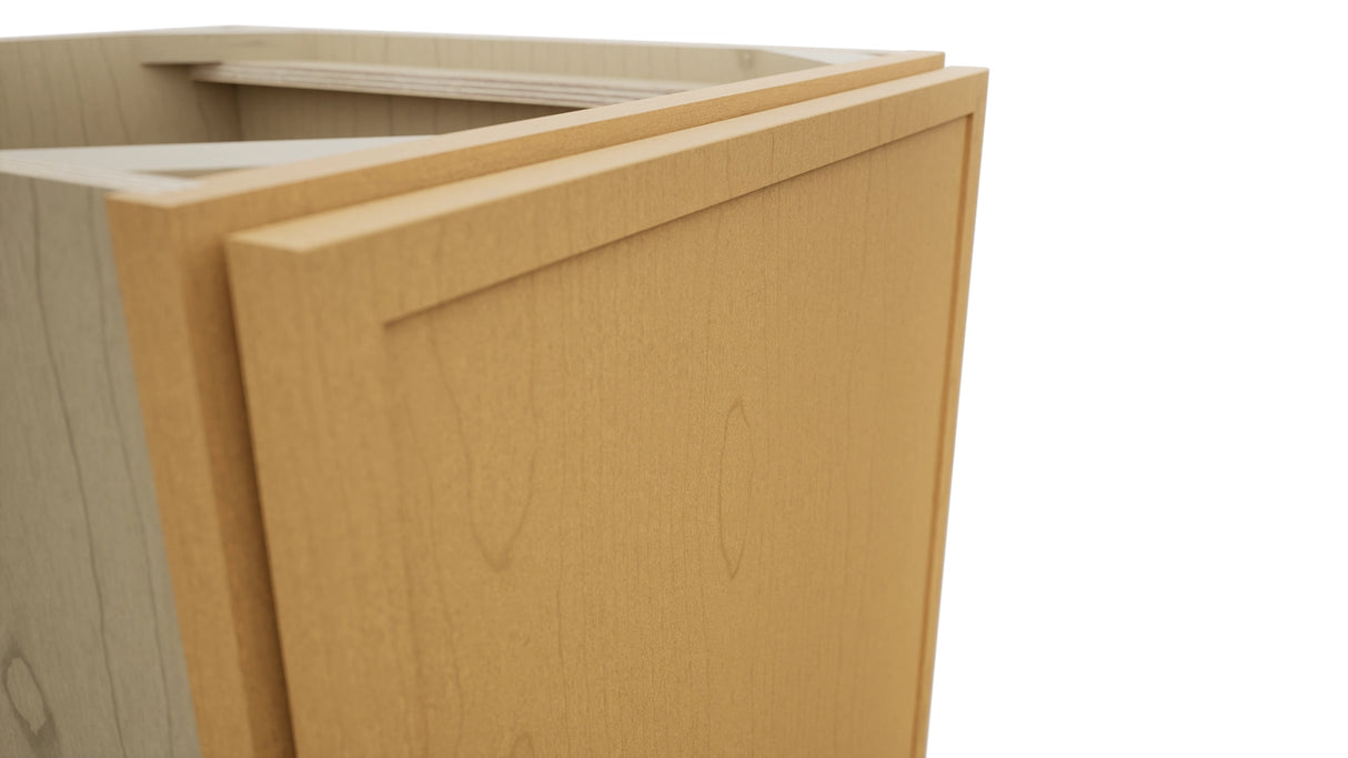 Fabuwood Luna Timber VB18FD Vanity Base Full Height Cabinet, Detail View
