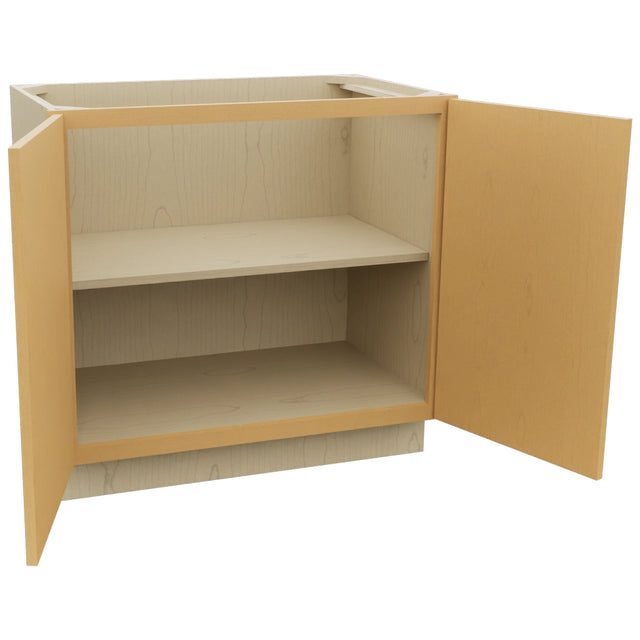 Fabuwood Luna Timber VB36FD Vanity Base Full Height Cabinet, Open View