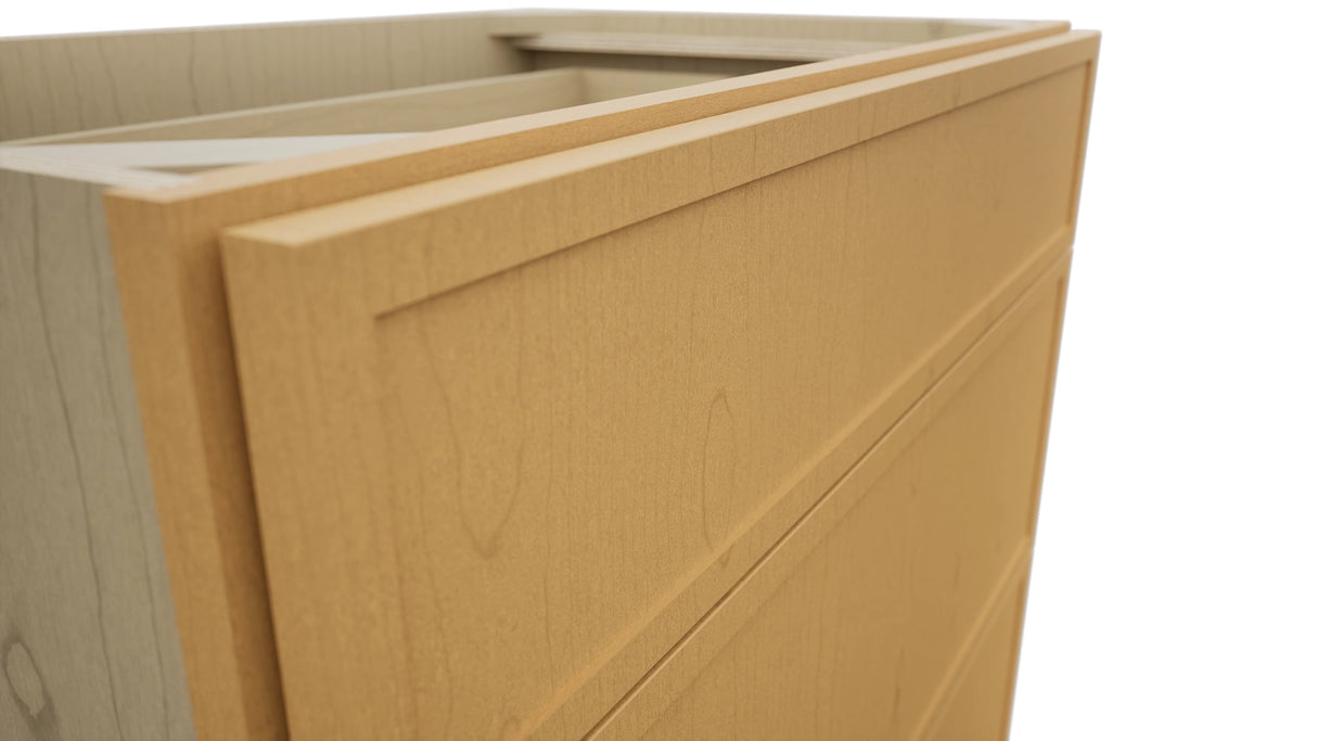 Fabuwood Luna Timber VDB33-34 Vanity Drawer Cabinet, Detail View