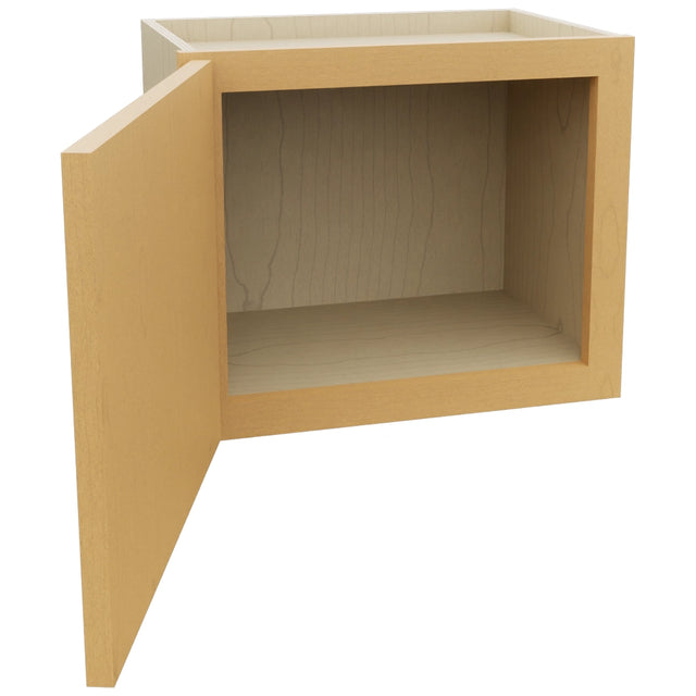 Fabuwood Luna Timber W1815 Wall Standard Cabinet, Open View