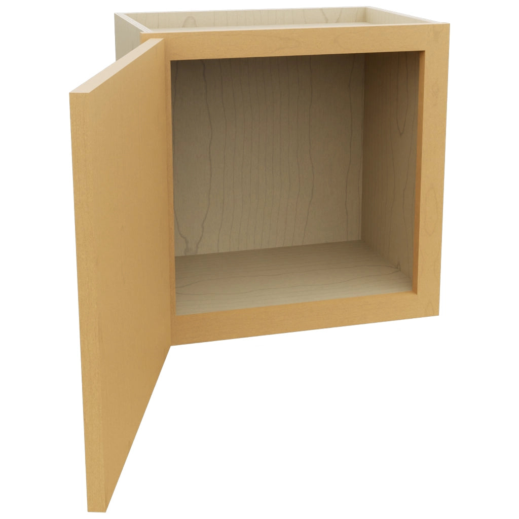 Fabuwood Luna Timber W1818 Wall Standard Cabinet, Open View