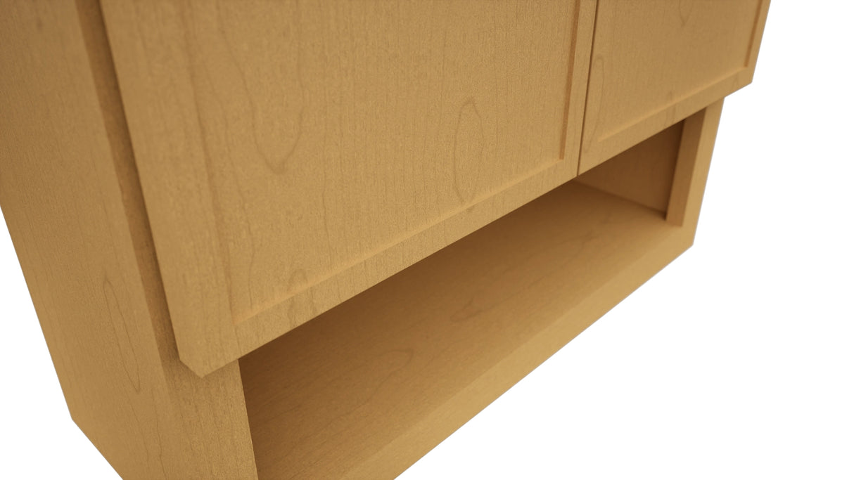 Fabuwood Luna Timber WVS2430 Vanity Wall Storage, Detail View