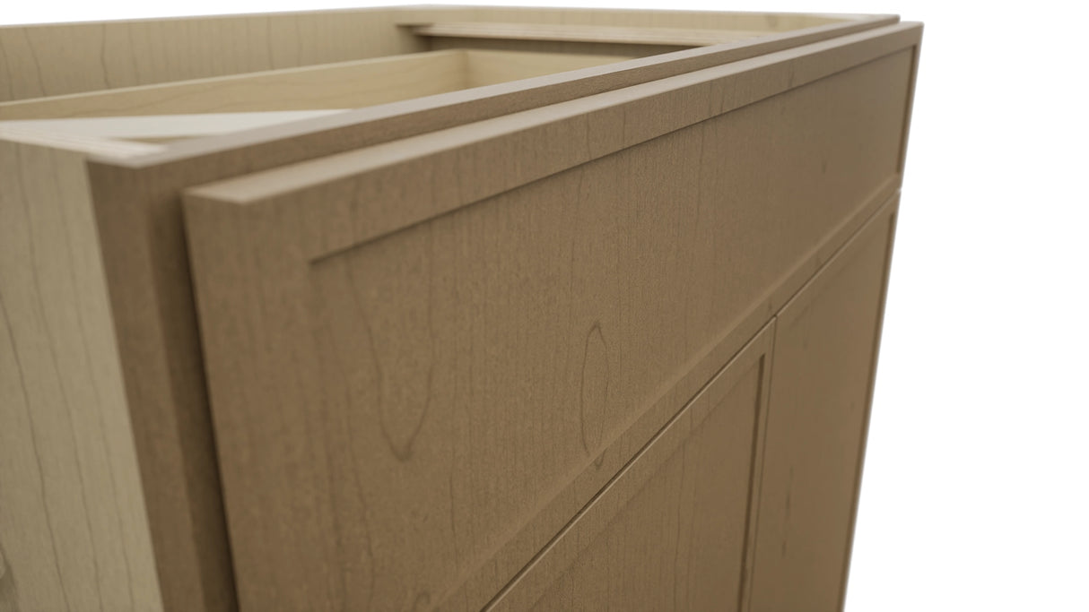 Fabuwood Luna Truffle B36SDF Base Standard Cabinet, Detail View
