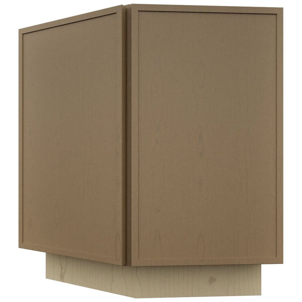 Fabuwood Luna Truffle BRA24 Base Return Angle Cabinet, Front View