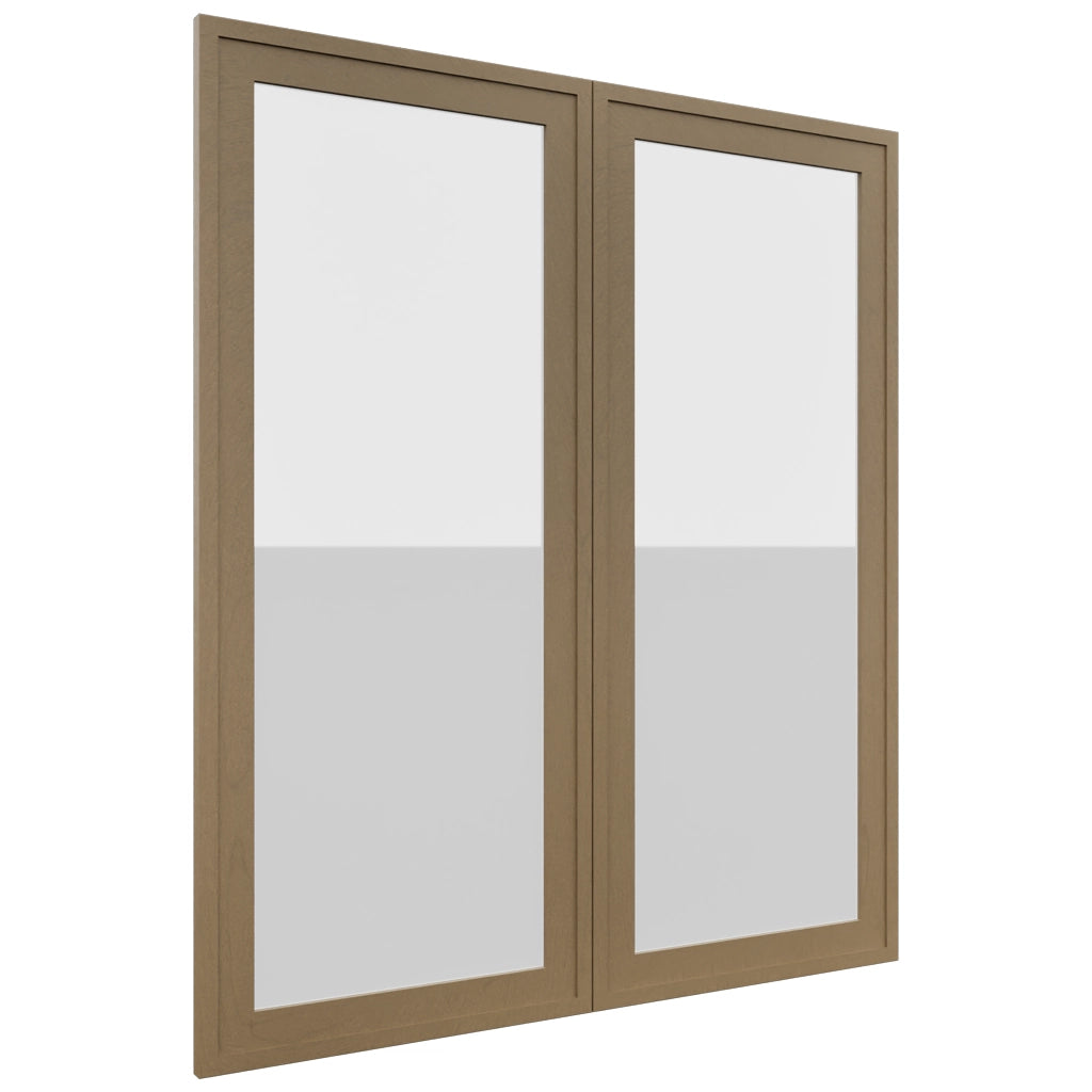 Fabuwood Luna Truffle DS GDW3642 Wall Glass Door, Front View