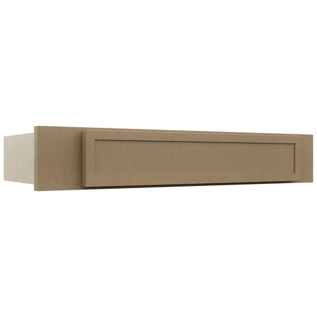 Fabuwood Luna Truffle KD30 Vanity Desk, Front View