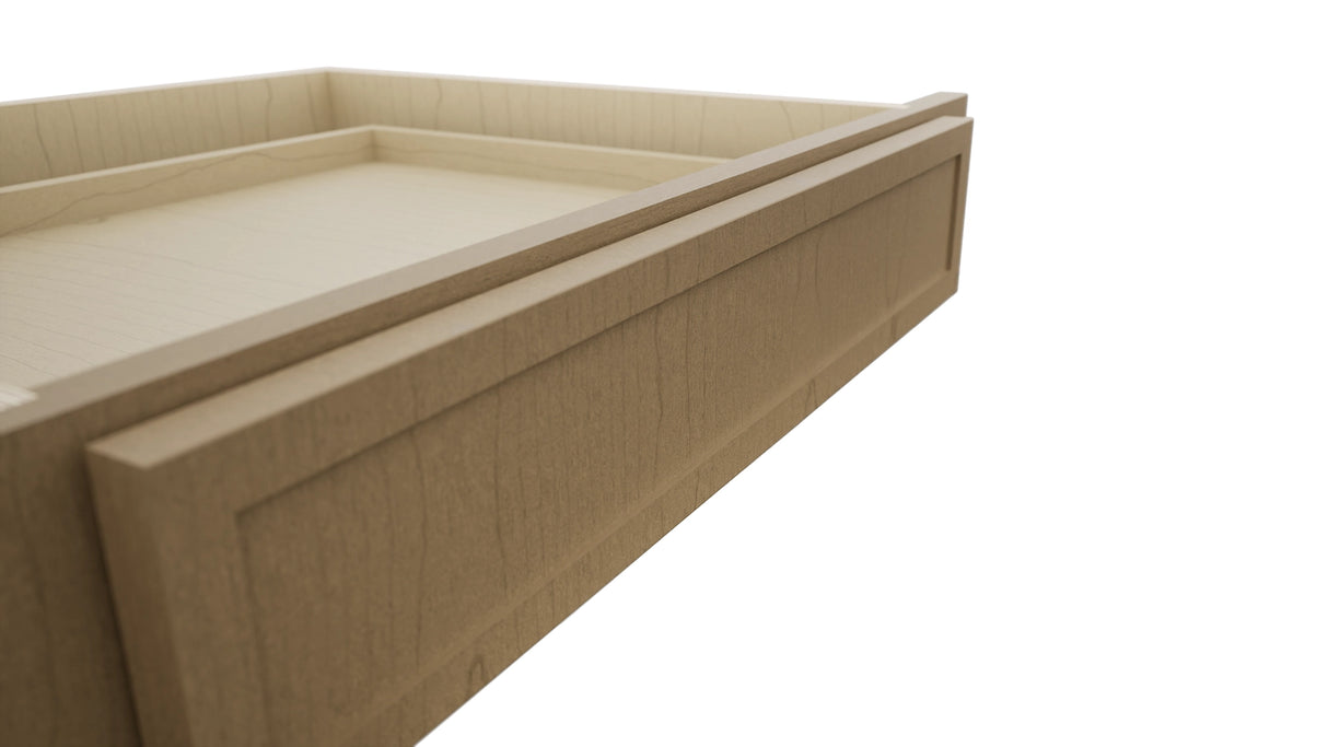 Fabuwood Luna Truffle KD30 Vanity Desk, Detail View