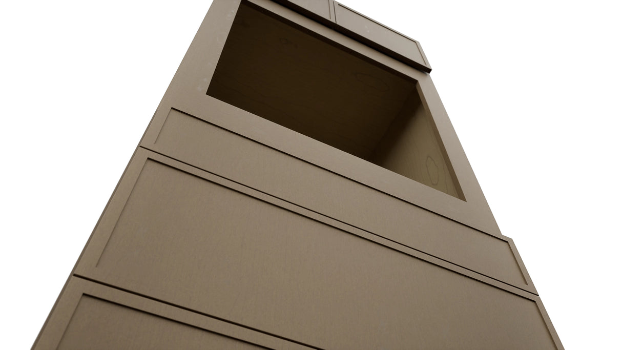Fabuwood Luna Truffle OC3384S Tall Oven Cabinet Single, Detail View