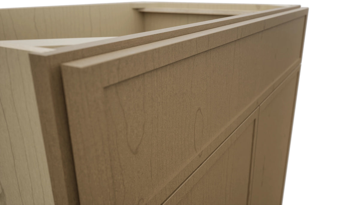 Fabuwood Luna Truffle SB36SDF Base Sink Cabinet, Detail View