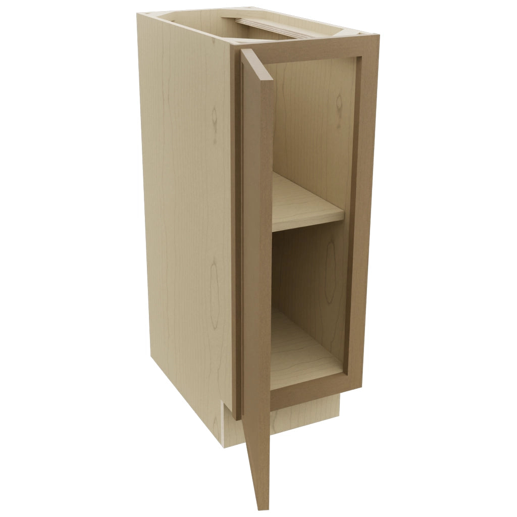 Fabuwood Luna Truffle VB12FD Vanity Base Full Height Cabinet, Open View