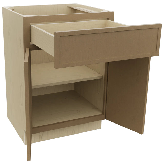 Fabuwood Luna Truffle VB24-34 Vanity Base Standard Cabinet, Open View