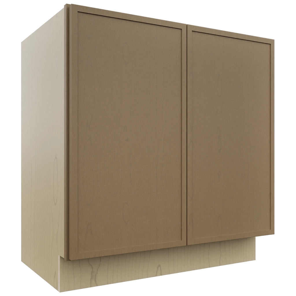 Fabuwood Luna Truffle VB33FD Vanity Base Standard Cabinet, Front View