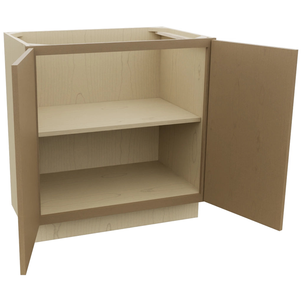 Fabuwood Luna Truffle VB33FD Vanity Base Standard Cabinet, Open View