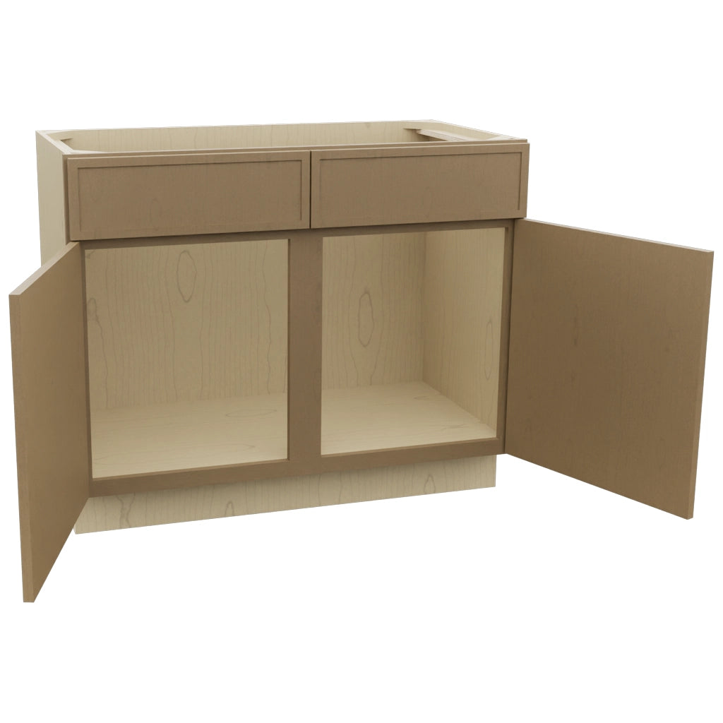 Fabuwood Luna Truffle VSB42-34 Vanity Sink Cabinet, Open View
