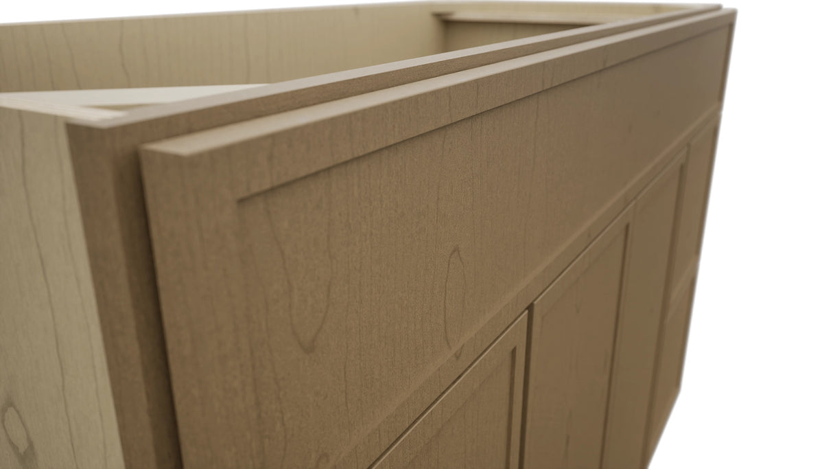 Fabuwood Luna Truffle VSD30DR Vanity Combo Cabinet, Detail View