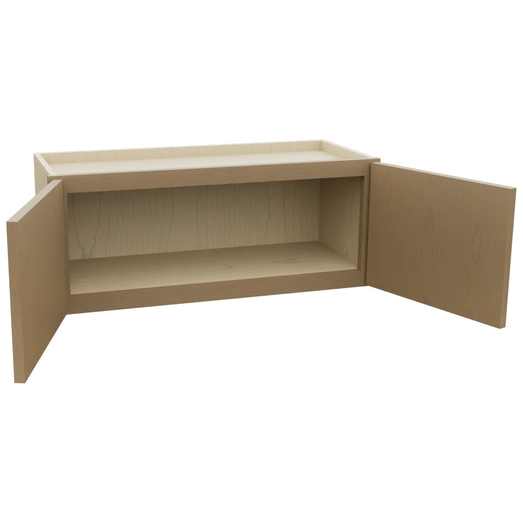 Fabuwood Luna Truffle W3012 Wall Standard Cabinet, Open View