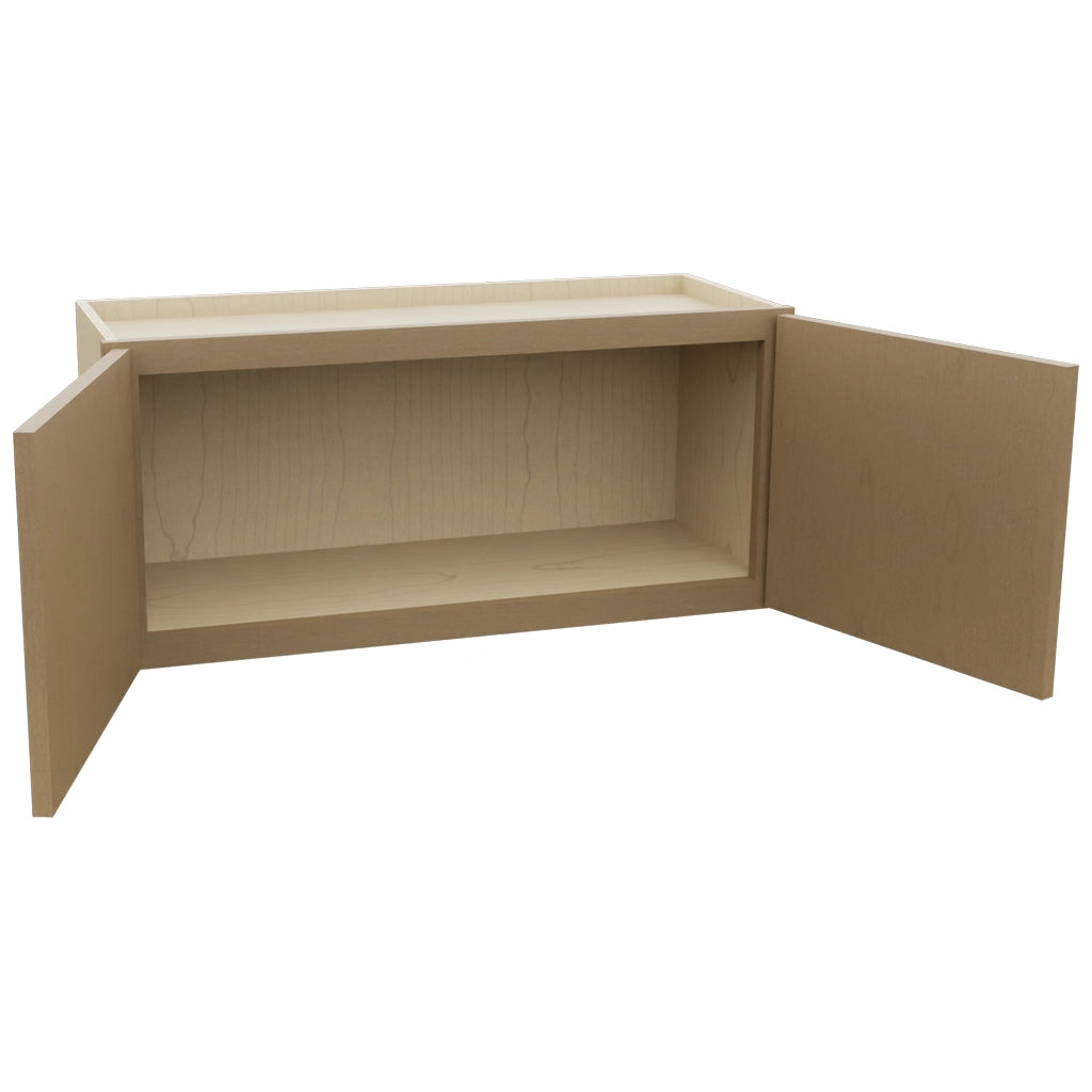 Fabuwood Luna Truffle W3315 Wall Standard Cabinet, Open View