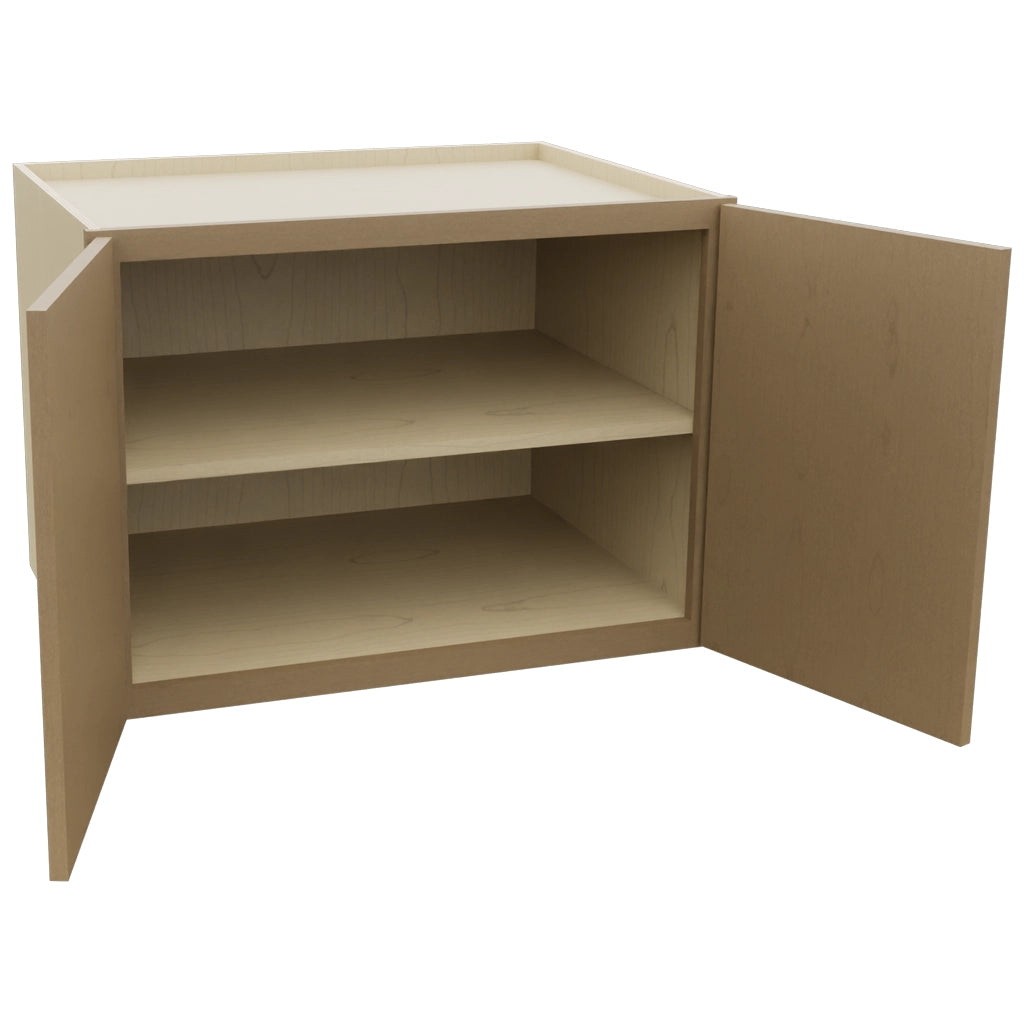 Fabuwood Luna Truffle W332424 Wall Deep Cabinet, Open View