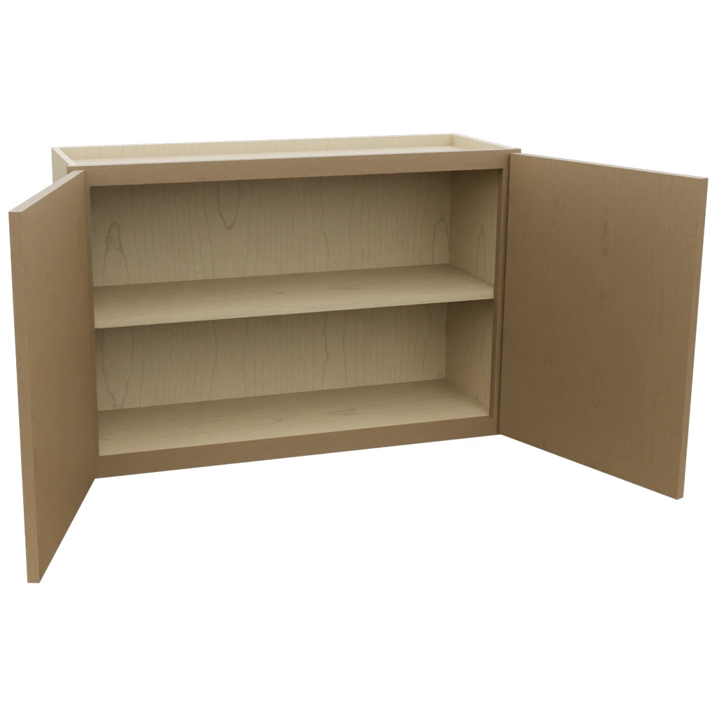 Fabuwood Luna Truffle W3624 Wall Standard Cabinet, Open View
