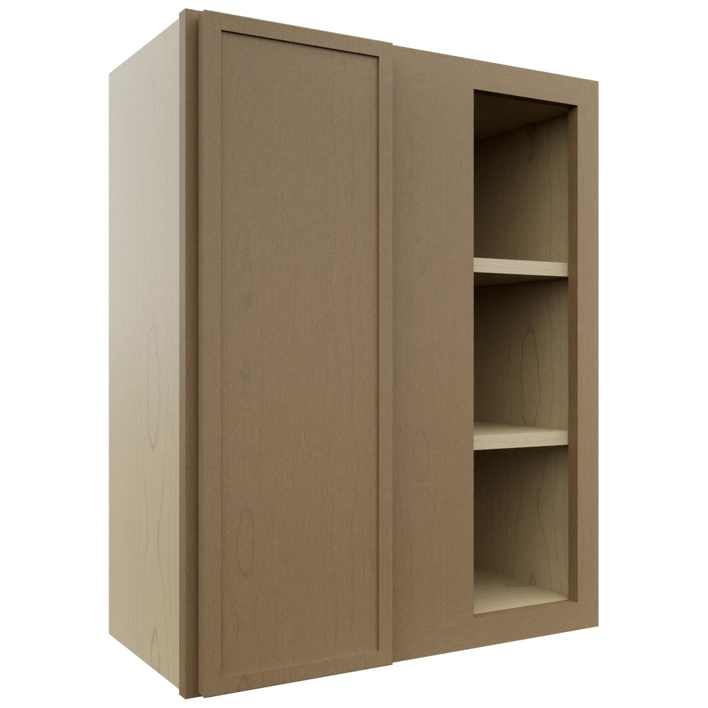 Fabuwood Luna Truffle WBC2430 Wall Corner Blind Cabinet, Front View