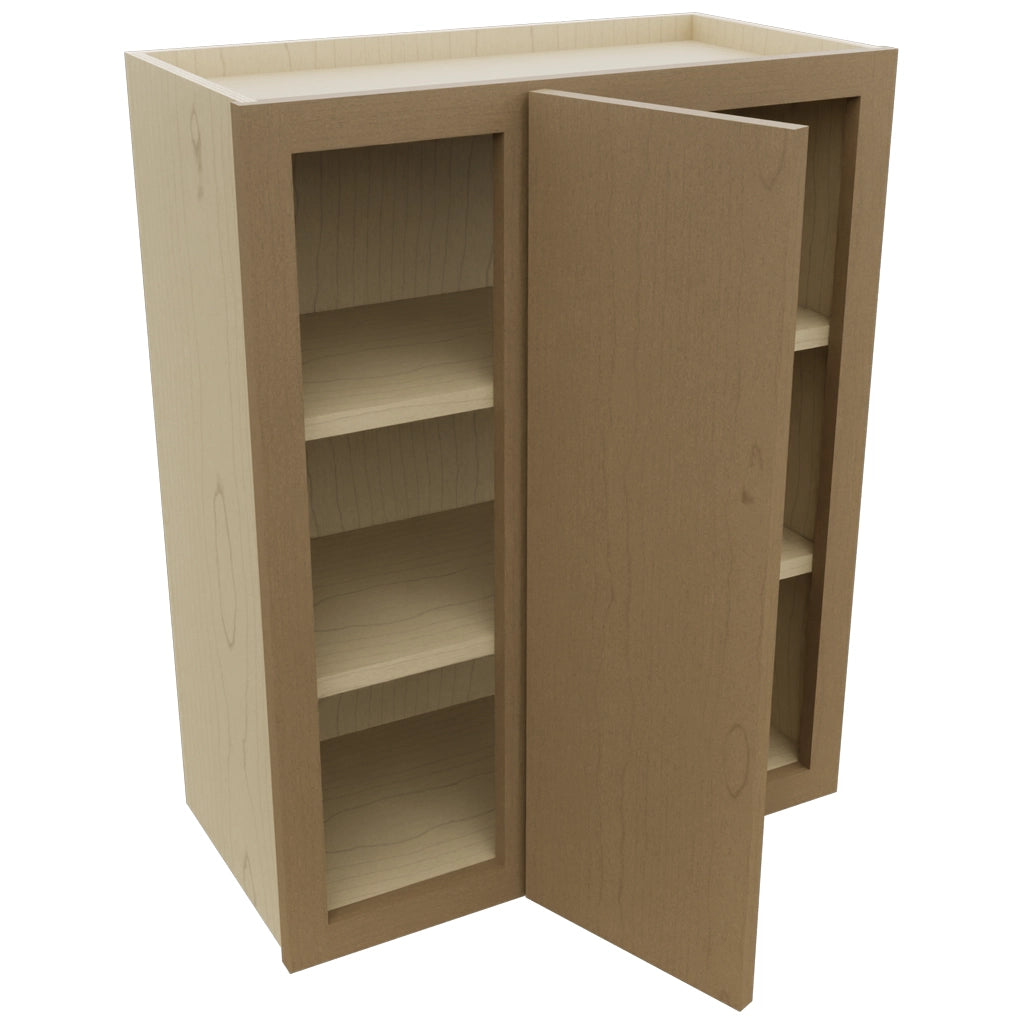 Fabuwood Luna Truffle WBC2430 Wall Corner Blind Cabinet, Open View