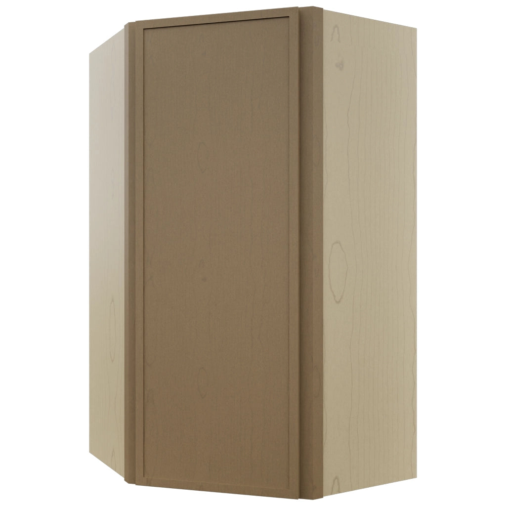 Fabuwood Luna Truffle WDC2442 Wall Corner Diagonal Cabinet, Front View