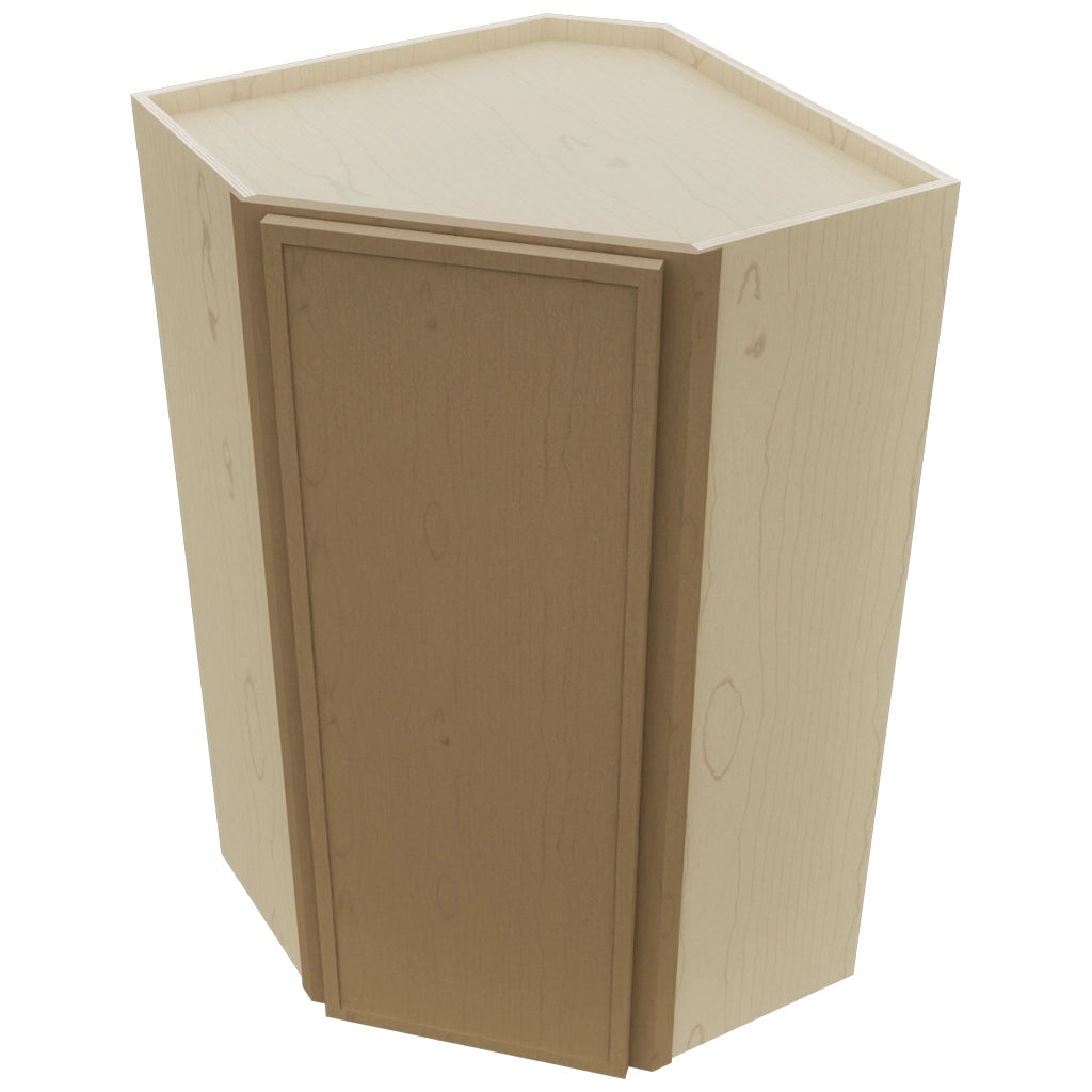Fabuwood Luna Truffle WDC2442 Wall Corner Diagonal Cabinet, Top View