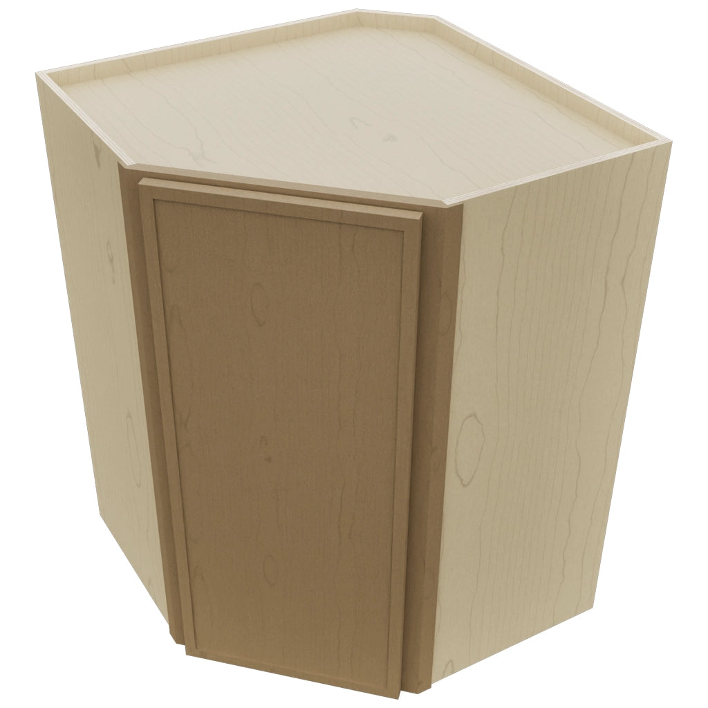 Fabuwood Luna Truffle WDC2736 Wall Corner Diagonal Cabinet, Top View