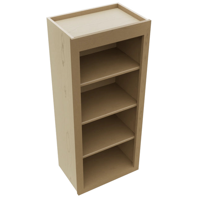 Fabuwood Luna Truffle WOS1842 Wall Open Shelf, Top View