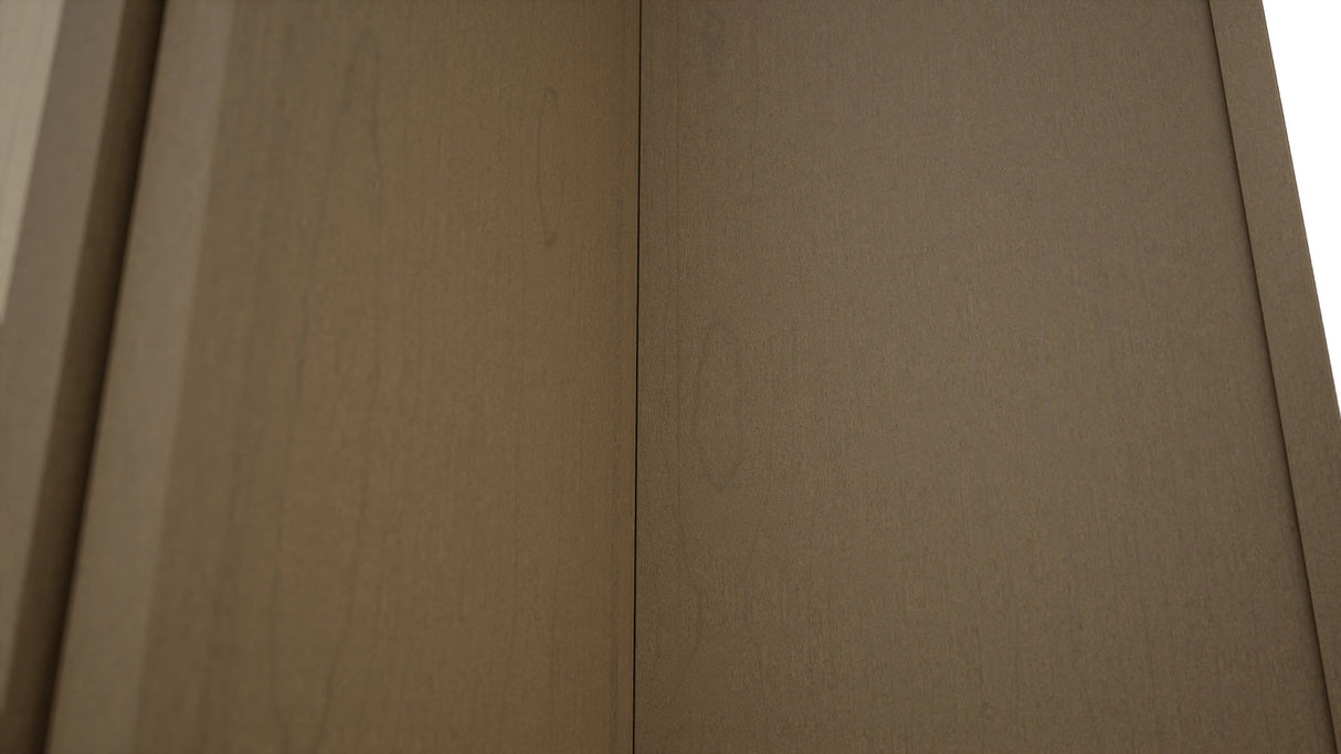 Fabuwood Luna Truffle WPC2436 Wall Corner Pie Cabinet, Detail View