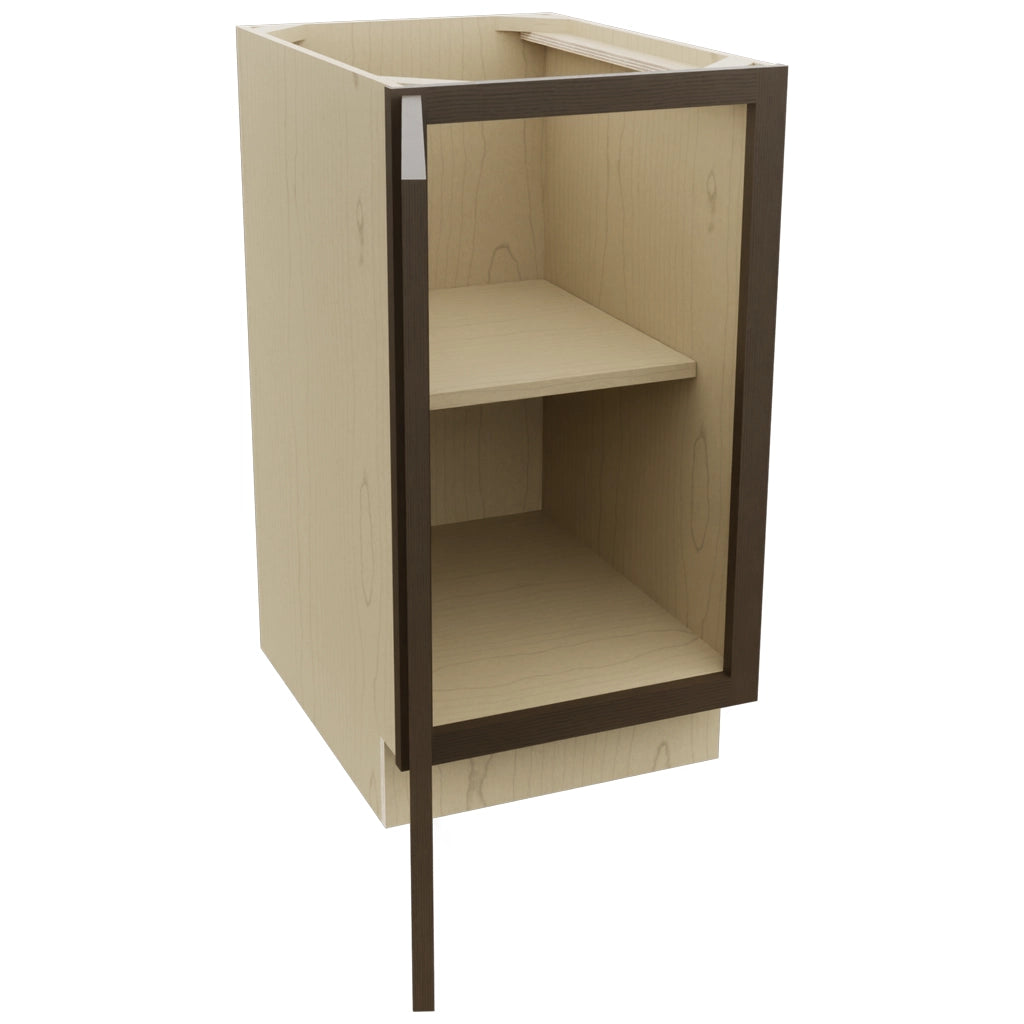Fabuwood Luxe Canyon Oak B18FD Base Full Door Cabinet, Open View